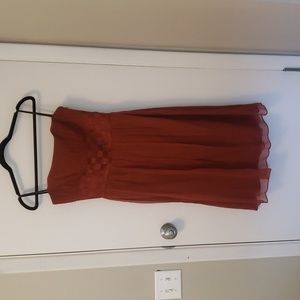 Laundry by Shelli Segal Rust Colored Cocktail Dress